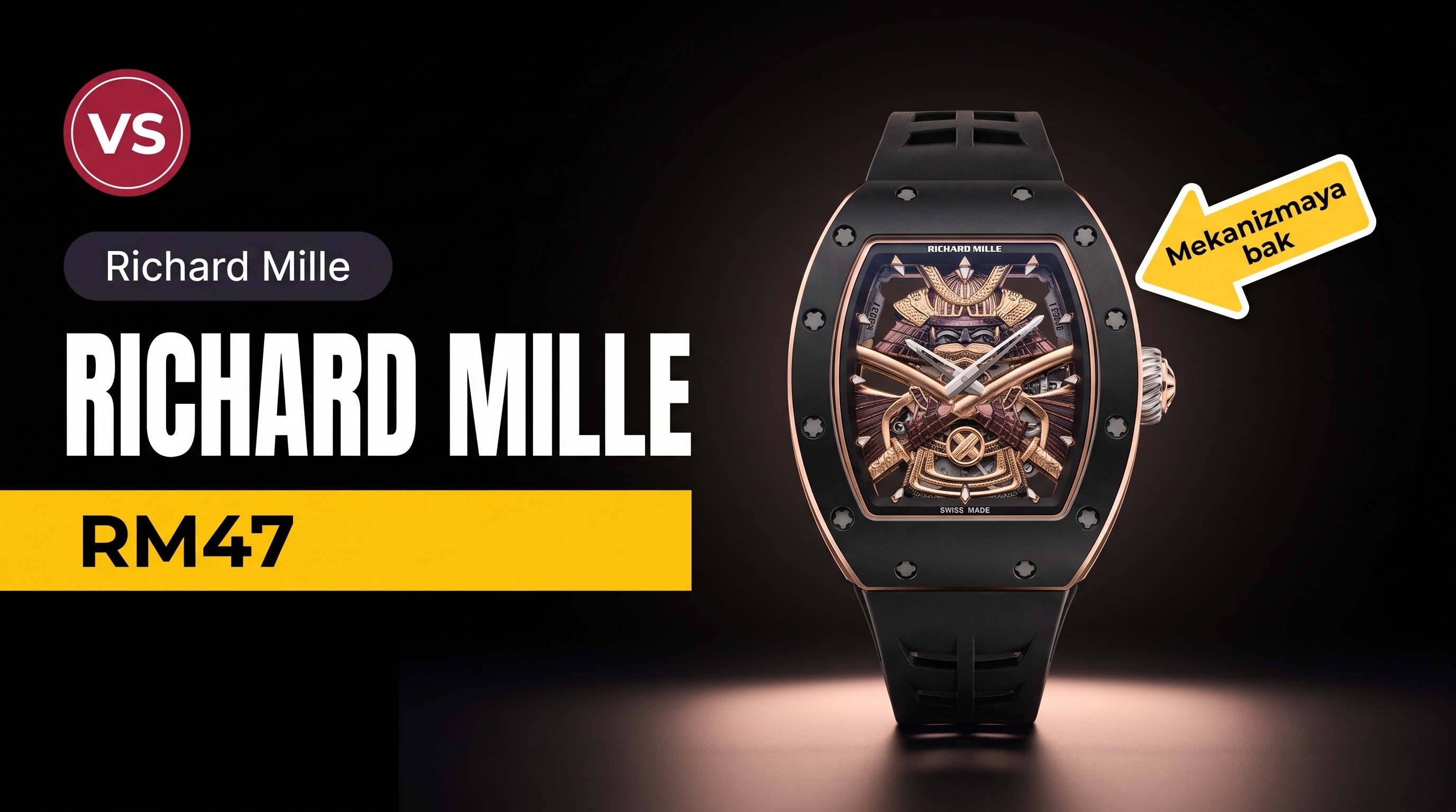 YS Factory Richard Mille RM47 Gerçek Tourbillon Siyah Seramik Kol Saati İncelemesi