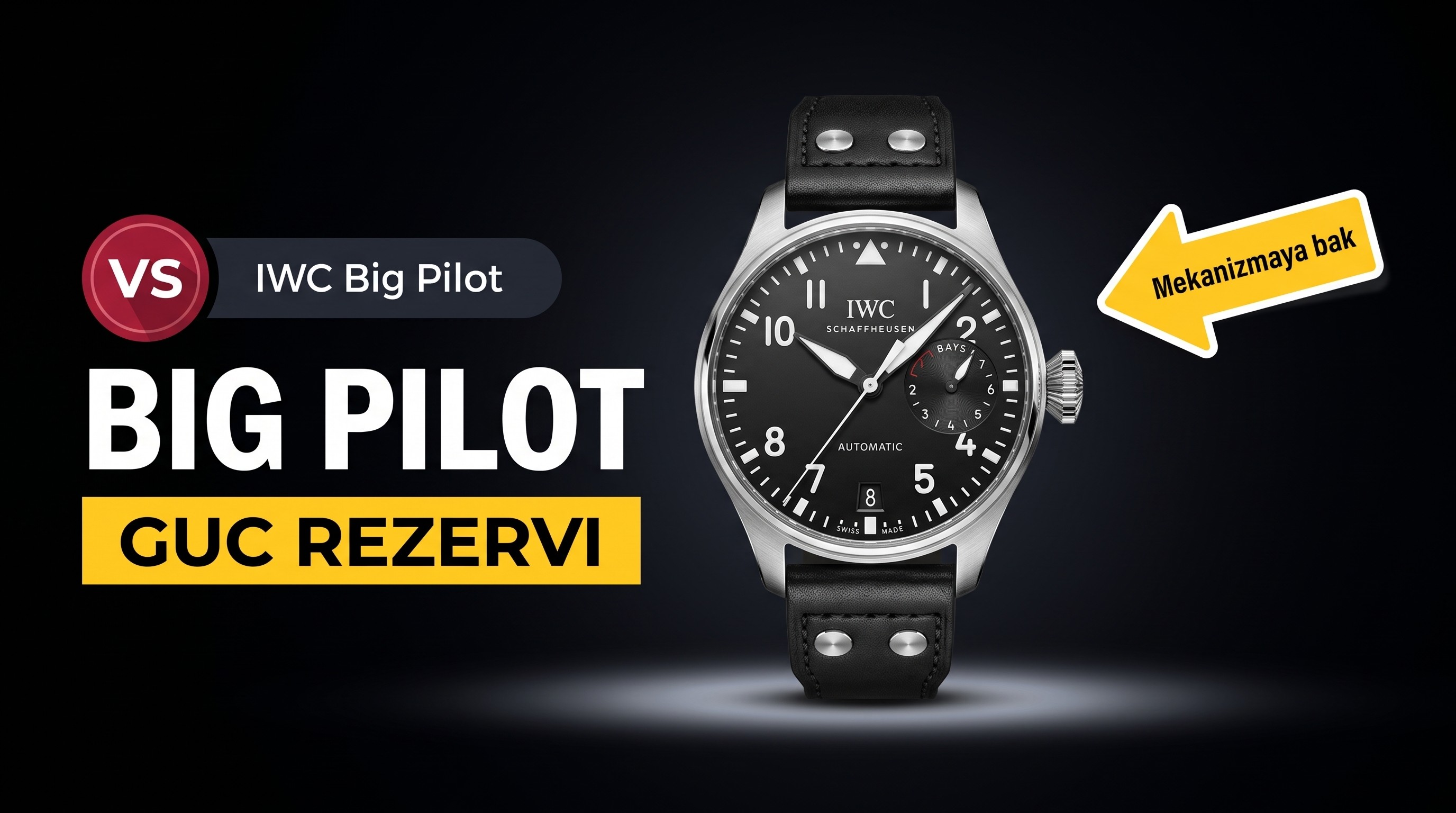 Z Factory Gerçek Güç Rezervine Sahip IWC Big Pilot IW500901 Replika Saati Yayınlandı