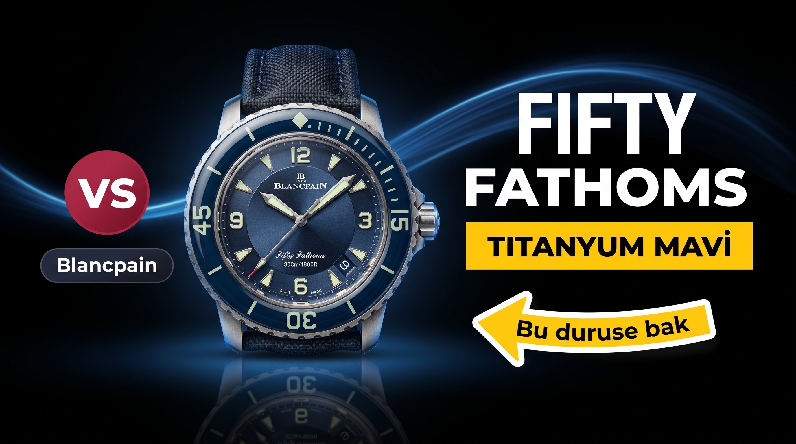ZF Factory Blancpain Fifty Fathoms mavi kadranlı titanyum kasa replikası nasıl?