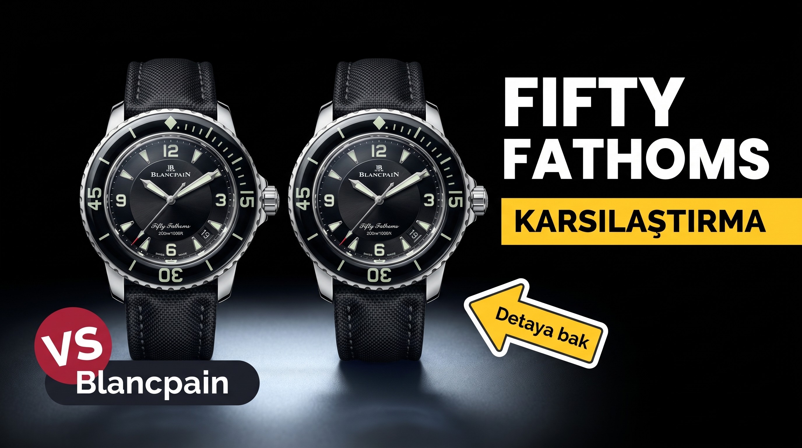 ZF Factory Blancpain Fifty Fathoms saatin orijinaliyle karşılaştırmalı detaylı incelemesi