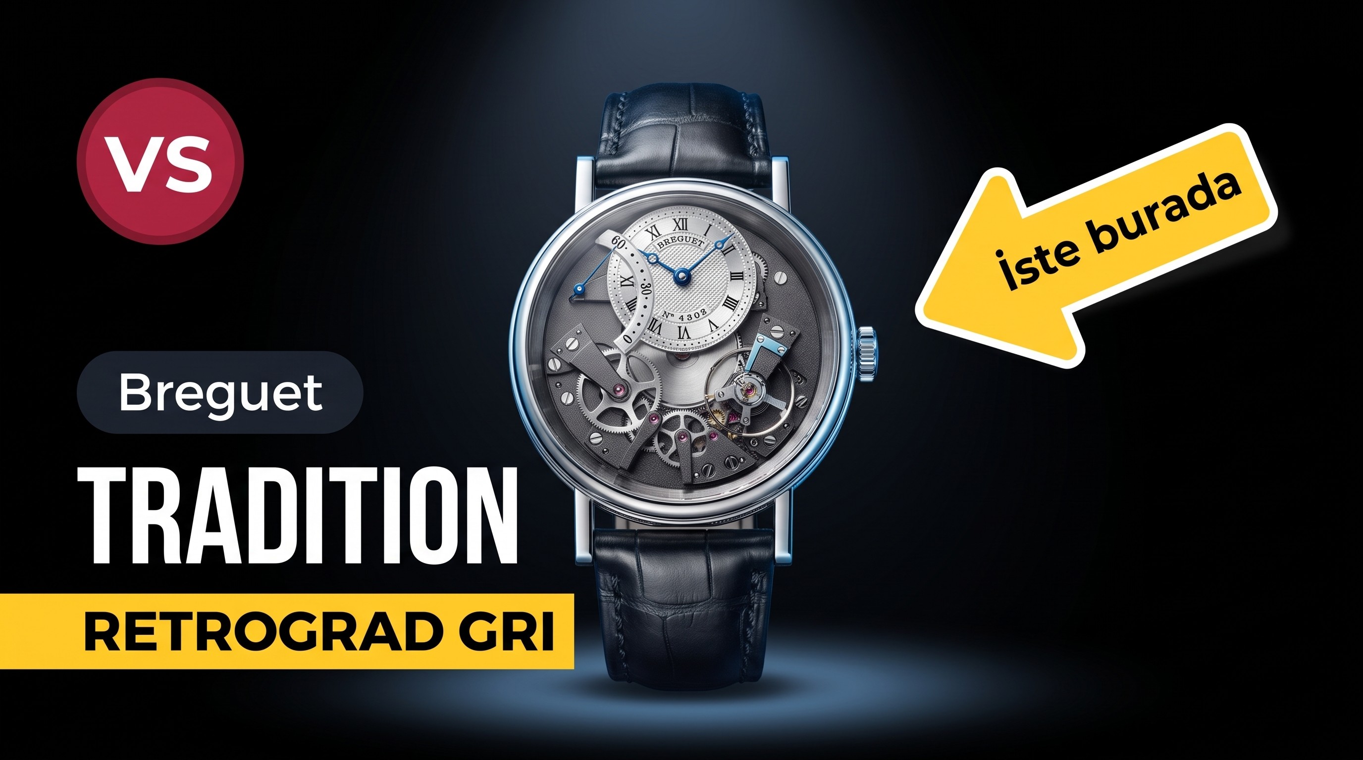 ZF Factory Breguet Tradition Serisi Retrograd Saniye Replika Saat, Gri Kadran