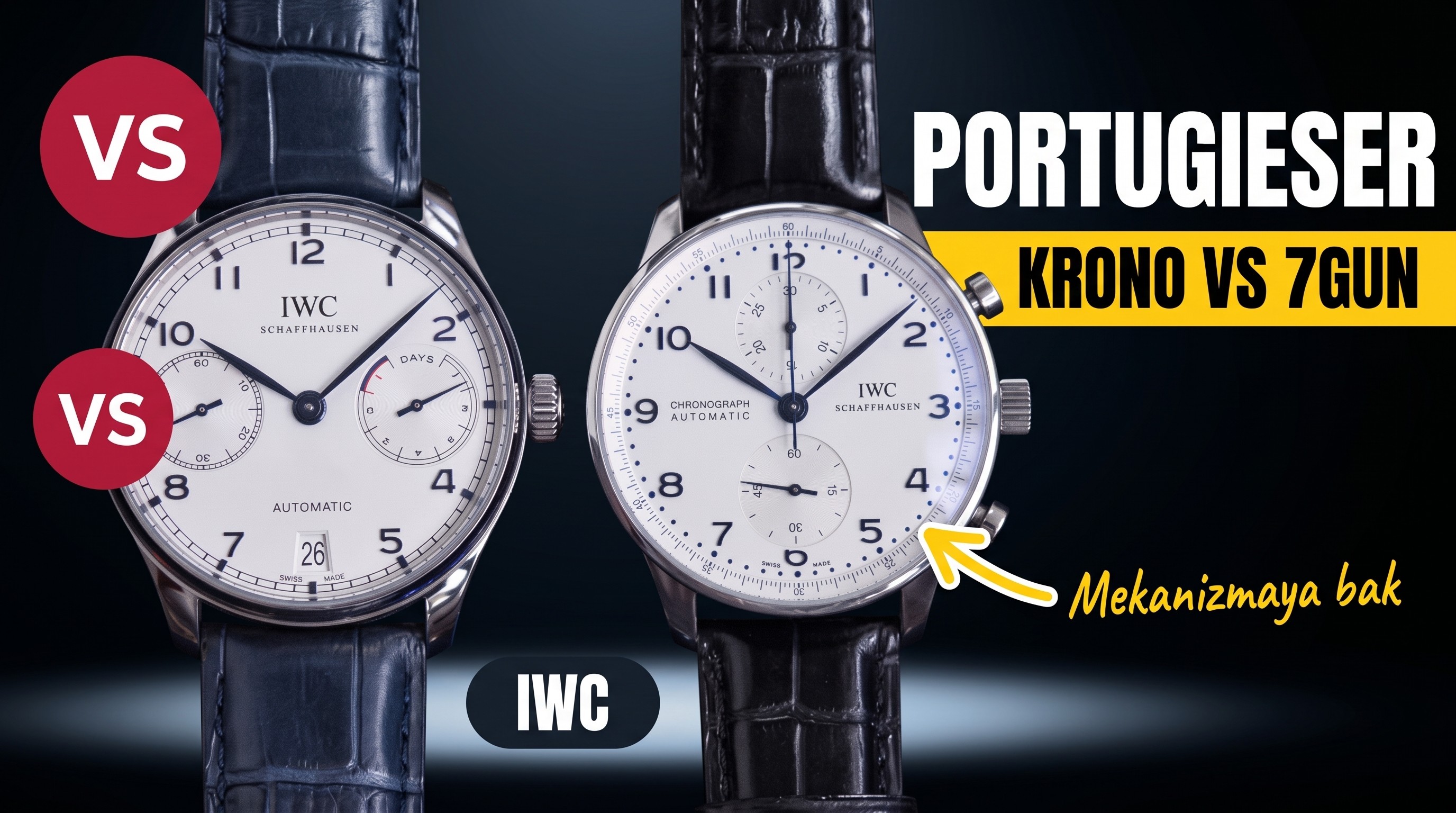 ZF Factory IWC Portugieser Kronograf ile Portugieser 7 Günlük karşılaştırması: Hangisi almaya değer?