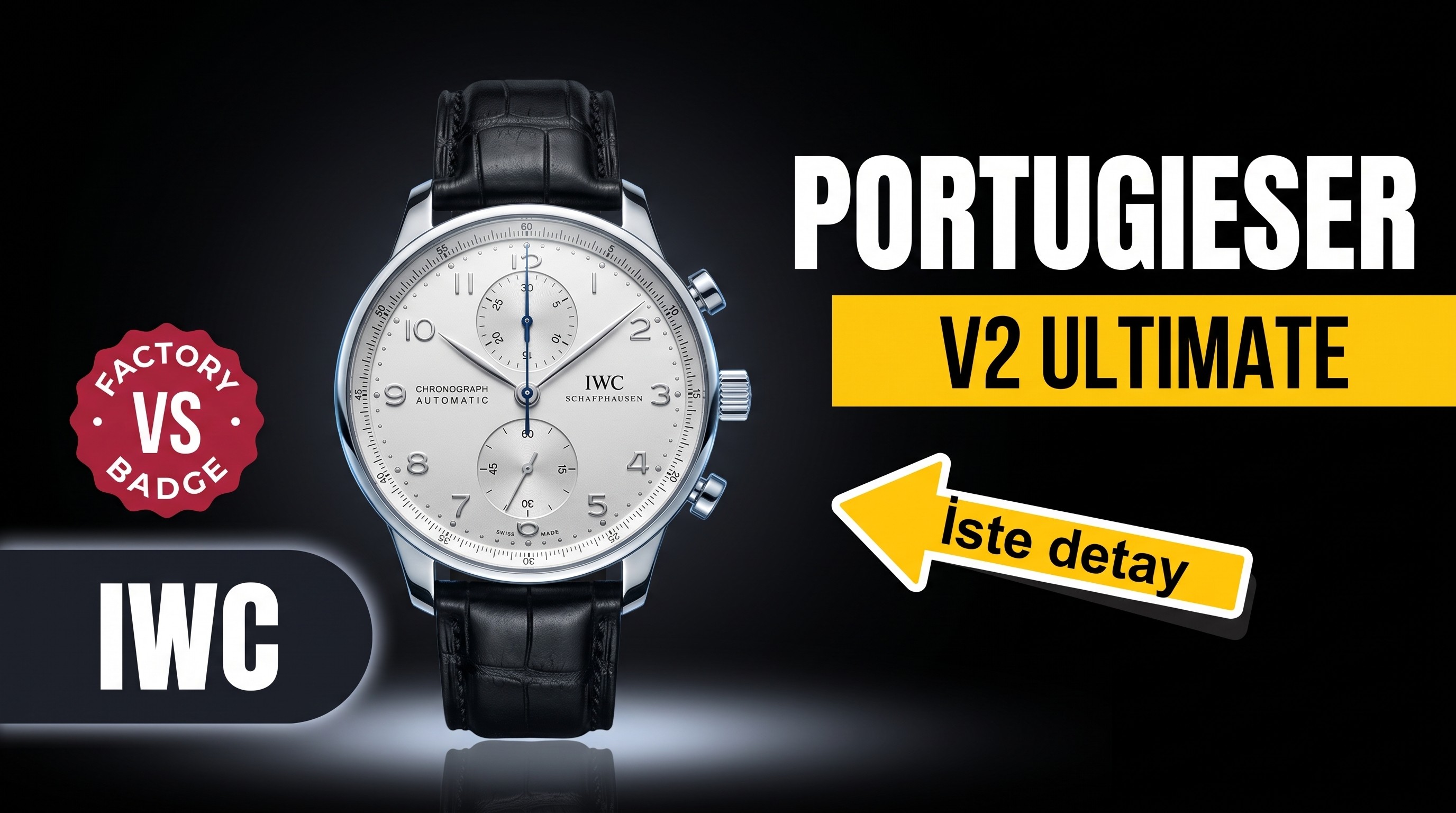 ZF Factory IWC Portugieser Kronograf V2 Ultimate versiyonu orijinalinden ne kadar geride?