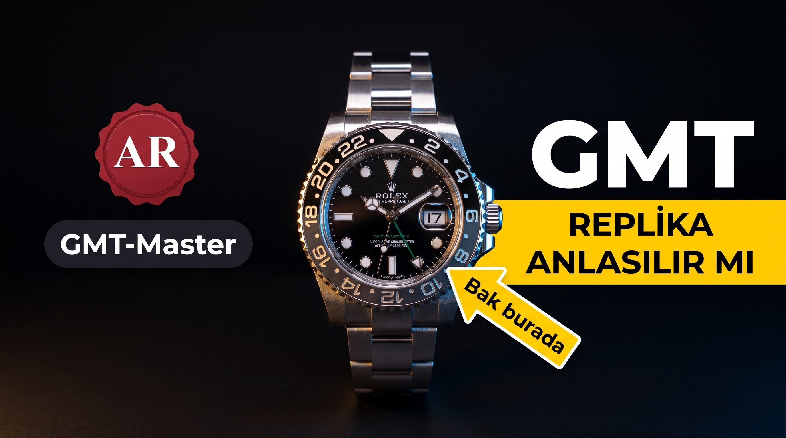 AR Factory Rolex GMT ilk bakışta replika anlaşılır mı?