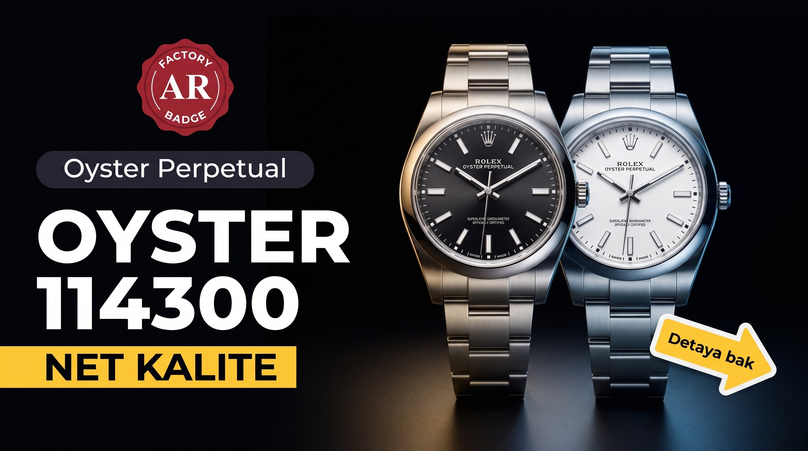 AR Factory Rolex Oyster Perpetual serisi m114300 kol saati incelemesi