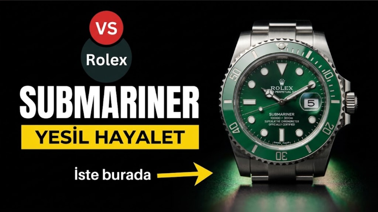ZF Factory Rolex Yeşil Su Hayaletinin orijinal ve piyasadaki versiyonlarla karşılaştırması