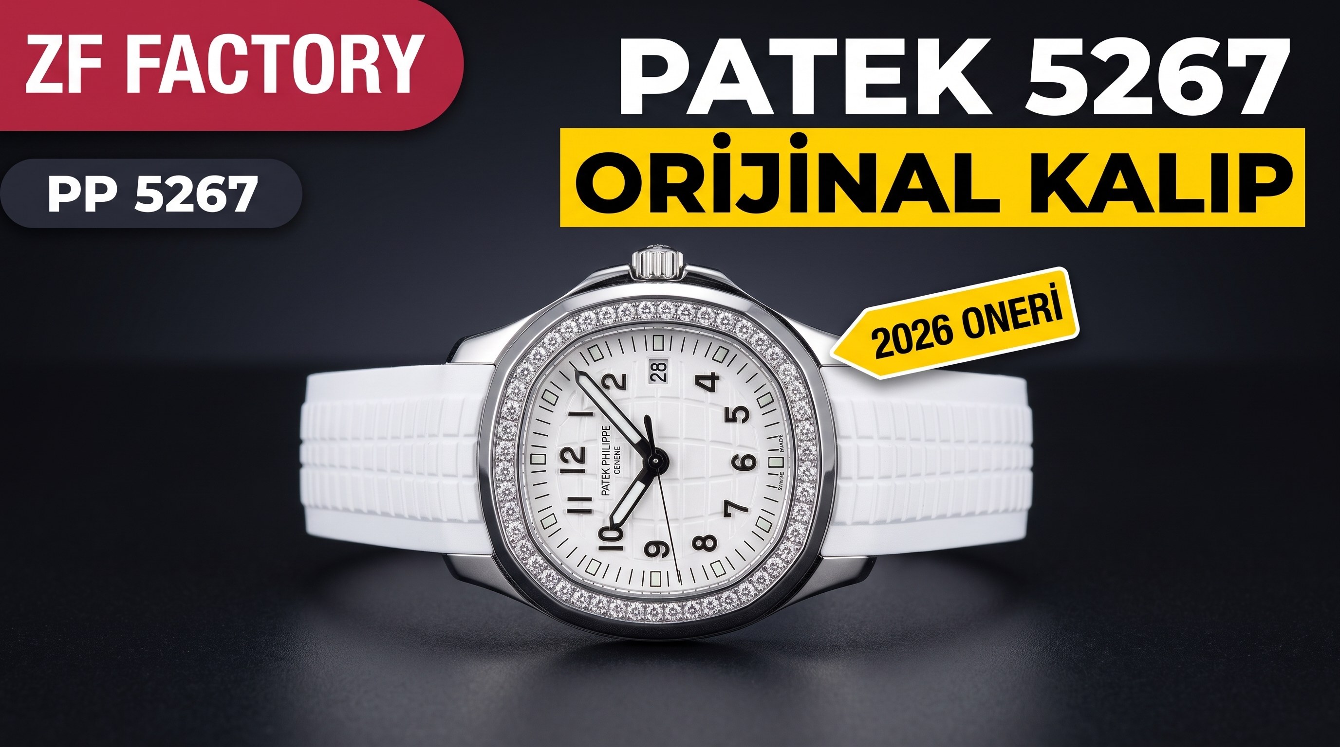ZF Factory 2026 öne çıkan öneri: ZF fabrikasının orijinal kalıptan ürettiği PP–5267 saat; orijinali bağımsız olarak parçalarına ayırıp kalıbını çıkararak PATEK PHILIPPE 5267 serisinin tüm kuvars modellerini kusursuzca yeniden üretti, internetteki en üst düzey replika kalitesini ve mükemmel kullanım deneyimini sunuyor.