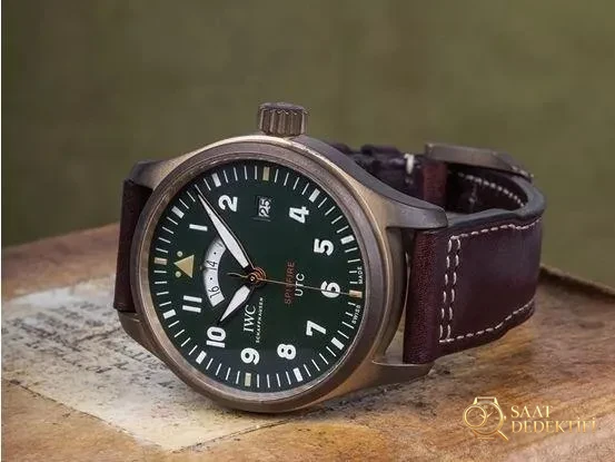 2019 En Yeni XF Factory IWC Bronz Spitfire Pilot UTC MJ271 Özel Versiyon IW327101 İncelemesi - Kordon Dokusu ve Dikiş Detayları