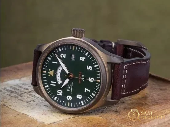 2019 En Yeni XF Factory IWC Bronz Spitfire Pilot UTC MJ271 Özel Versiyon IW327101 İncelemesi - Klips Kilidi ve Lazer Damgalar