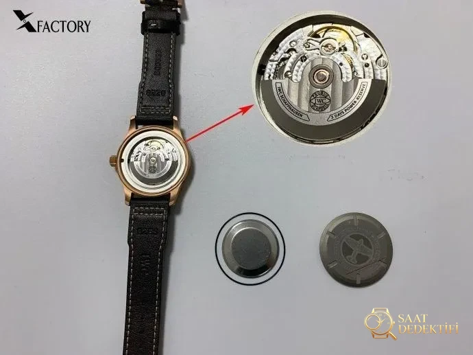 Дебютный XF Factory IWC Pilot Bronze Spitfire IW326802 2019 года, подробный обзор качества изготовления — зажим с замком и лазерные штампы