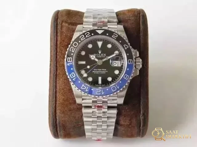 2019GM Factory Rolex GMT mavi-siyah bezel 904L Oyster çelik kol saati göz kamaştırıyor! - Arka Kapak ve Mekanizma Detayı