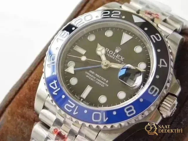 2019GM Factory Rolex GMT mavi-siyah bezel 904L Oyster çelik kol saati göz kamaştırıyor! - Bilezik, Toka ve Klips Mekanizması