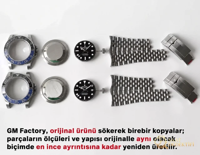 2019GM Factory Rolex GMT mavi-siyah bezel 904L Oyster çelik kol saati göz kamaştırıyor! - Koleksiyon ve Vitrin Görünümü