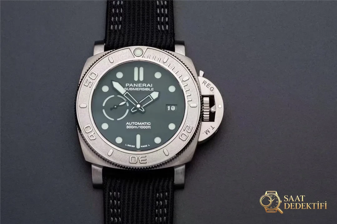 2019VS Factory Yeni Panerai PAM00984 Submersible Serisi 47 mm Replika Saat İncelemesi - Kadran Detayı ve Bezel İşçiliği