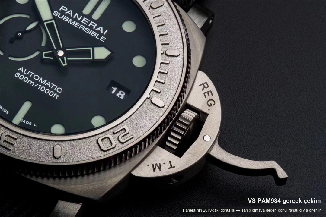 2019VS Factory Yeni Panerai PAM00984 Submersible Serisi 47 mm Replika Saat İncelemesi — 6. fotoğraf