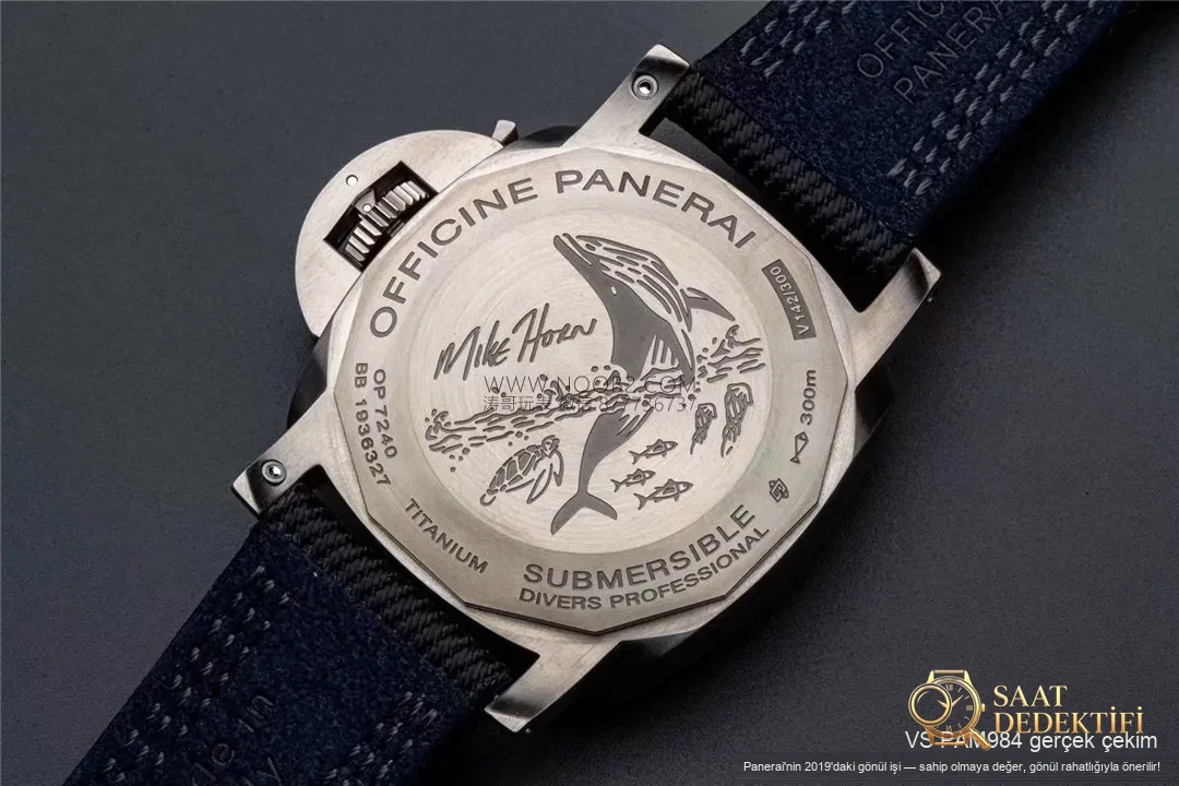 2019VS Factory Yeni Panerai PAM00984 Submersible Serisi 47 mm Replika Saat İncelemesi - Fosfor ve Super-LumiNova Gece Görünümü