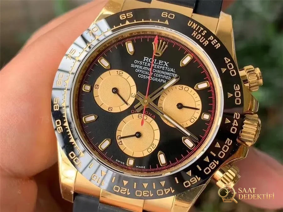 2020 yeni ürün N4130 altın Daytona kauçuk kayış model m116518ln-0047 - Arka Kapak ve Mekanizma Detayı