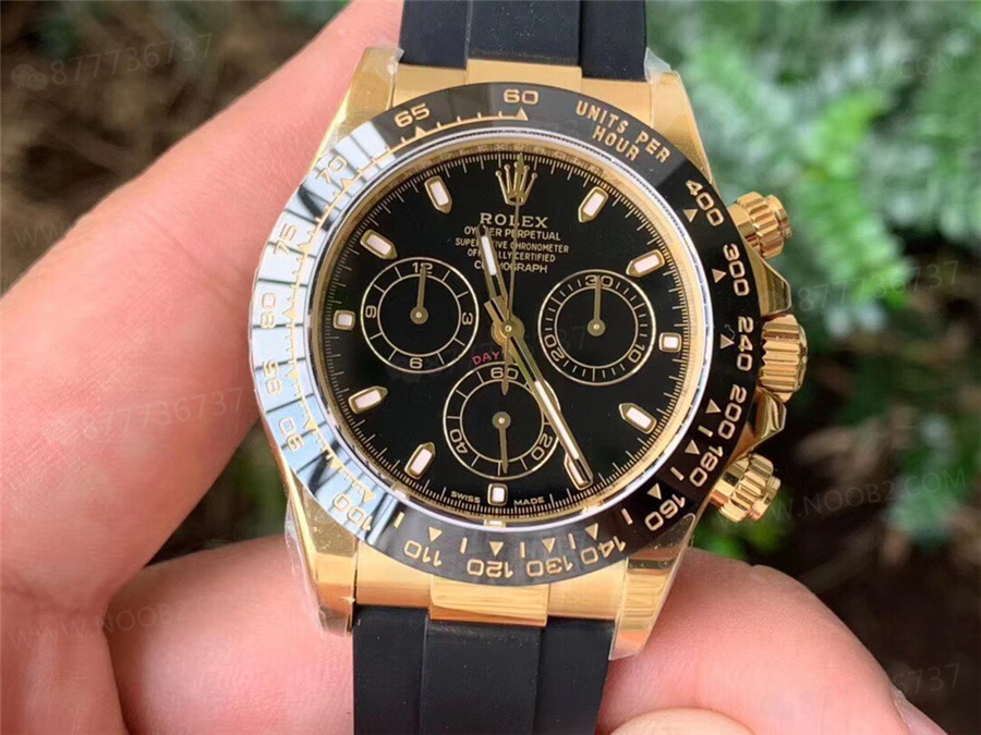 2020 yeni ürün N4130 altın Daytona kauçuk kayış modeli m116518ln-0043 — 2. fotoğraf
