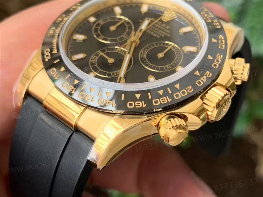 2020 yeni ürün N4130 altın Daytona kauçuk kayış modeli m116518ln-0043 — 5. fotoğraf