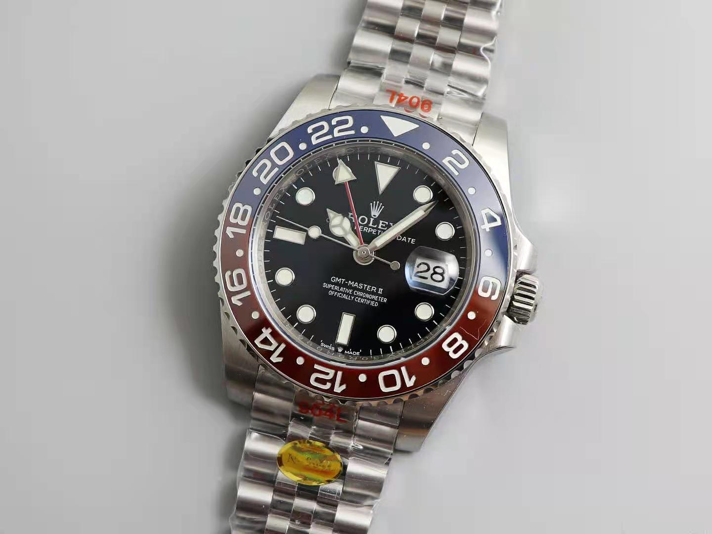 Replika Rolex GMT-Master II Mavi Kırmızı Seramik