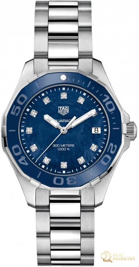 Tag Heuer Aquaracer Quartz Kadın 35mm Kadın Kol Saati - Bezel Tıklama Hissi ve Numara Dolguları