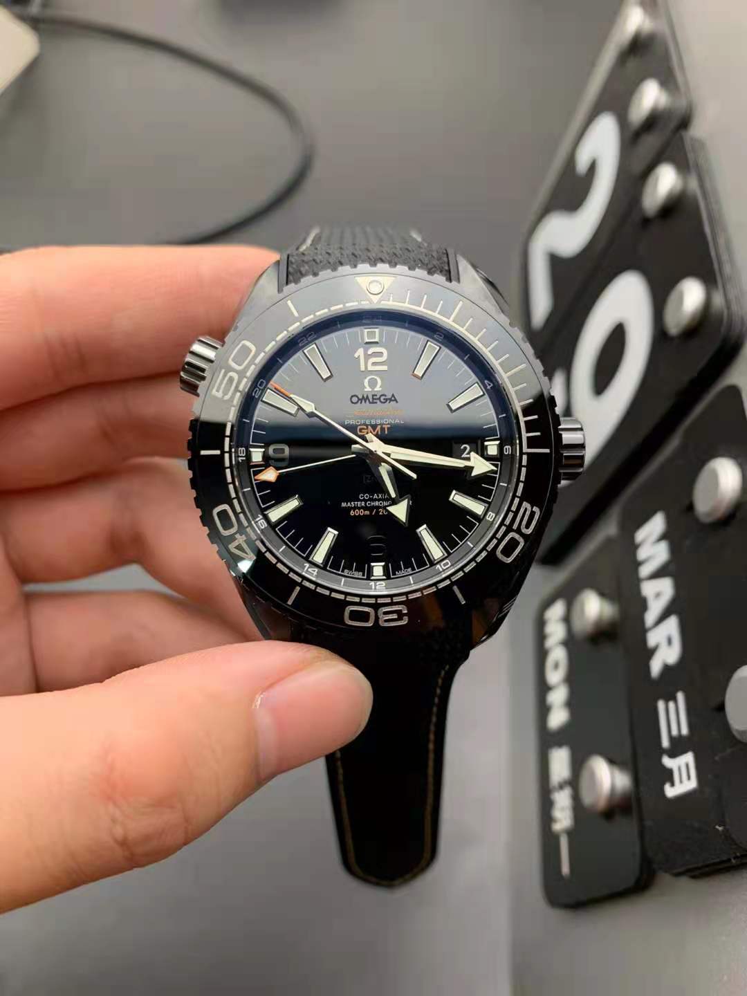 Replika Omega Planet Ocean Deep Black Saat