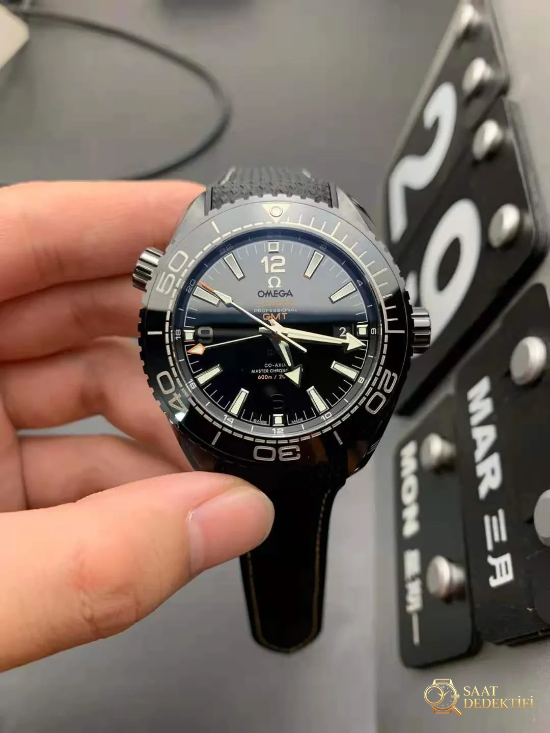 Replika Omega Planet Ocean Deep Black Saat