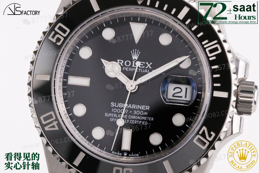 2020VS Factory 41 mm Rolex Yeşil Su Hayaleti 3235 Mekanizmalı Submariner 126610lv İncelemesi — 4. fotoğraf