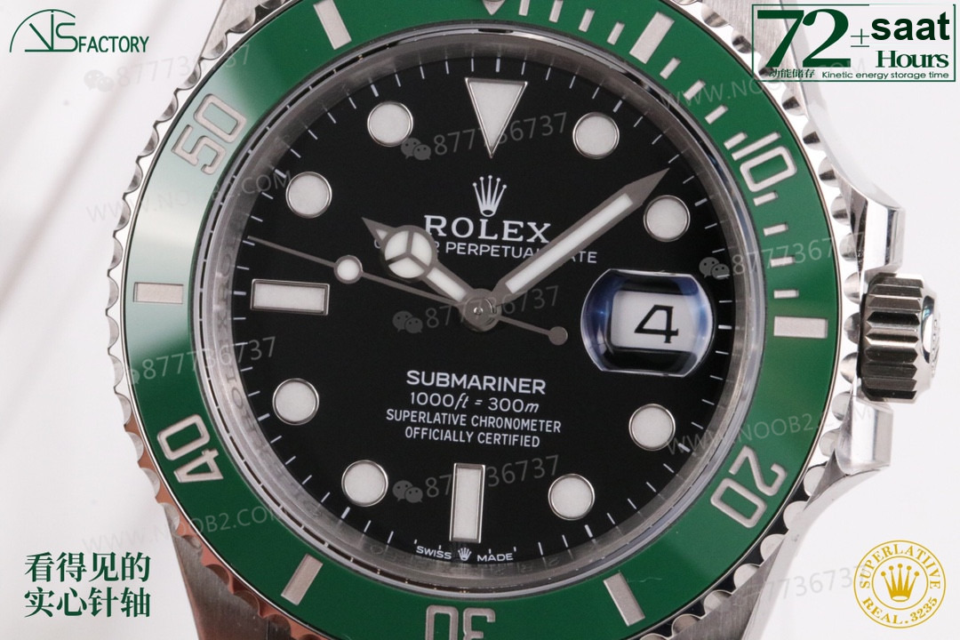 2020VS Factory 41 mm Rolex Yeşil Su Hayaleti 3235 Mekanizmalı Submariner 126610lv İncelemesi — 5. fotoğraf
