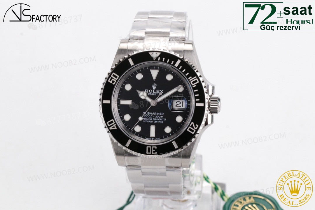 2020VS Factory 41 mm Rolex Yeşil Su Hayaleti 3235 Mekanizmalı Submariner 126610lv İncelemesi — 9. fotoğraf