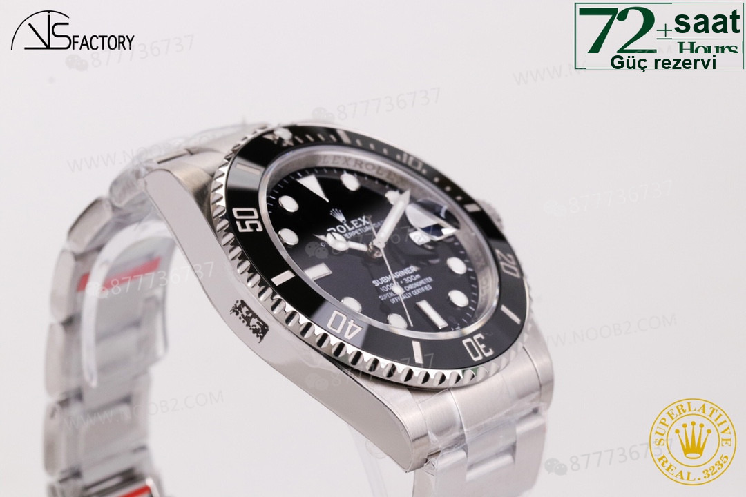 2020VS Factory 41 mm Rolex Yeşil Su Hayaleti 3235 Mekanizmalı Submariner 126610lv İncelemesi — 12. fotoğraf
