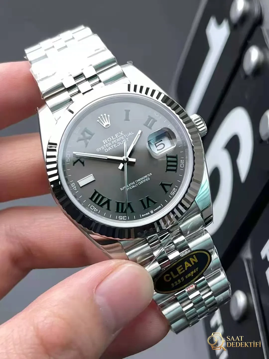 Clean Datejust II Yeşil Rome