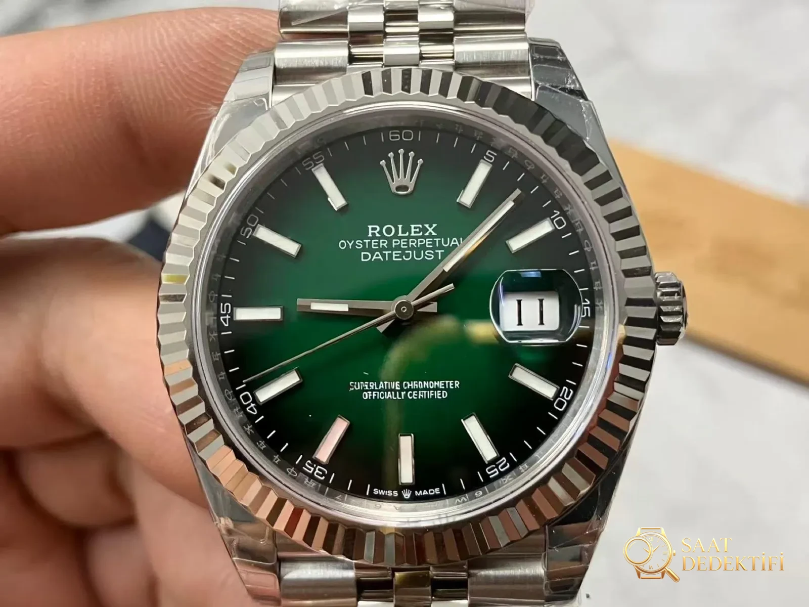 2026 yeni VS Factory Rolex degrade dumanlı yeşil 41 Datejust işçiliği nasıl? - Arka Kapak ve Mekanizma Detayı