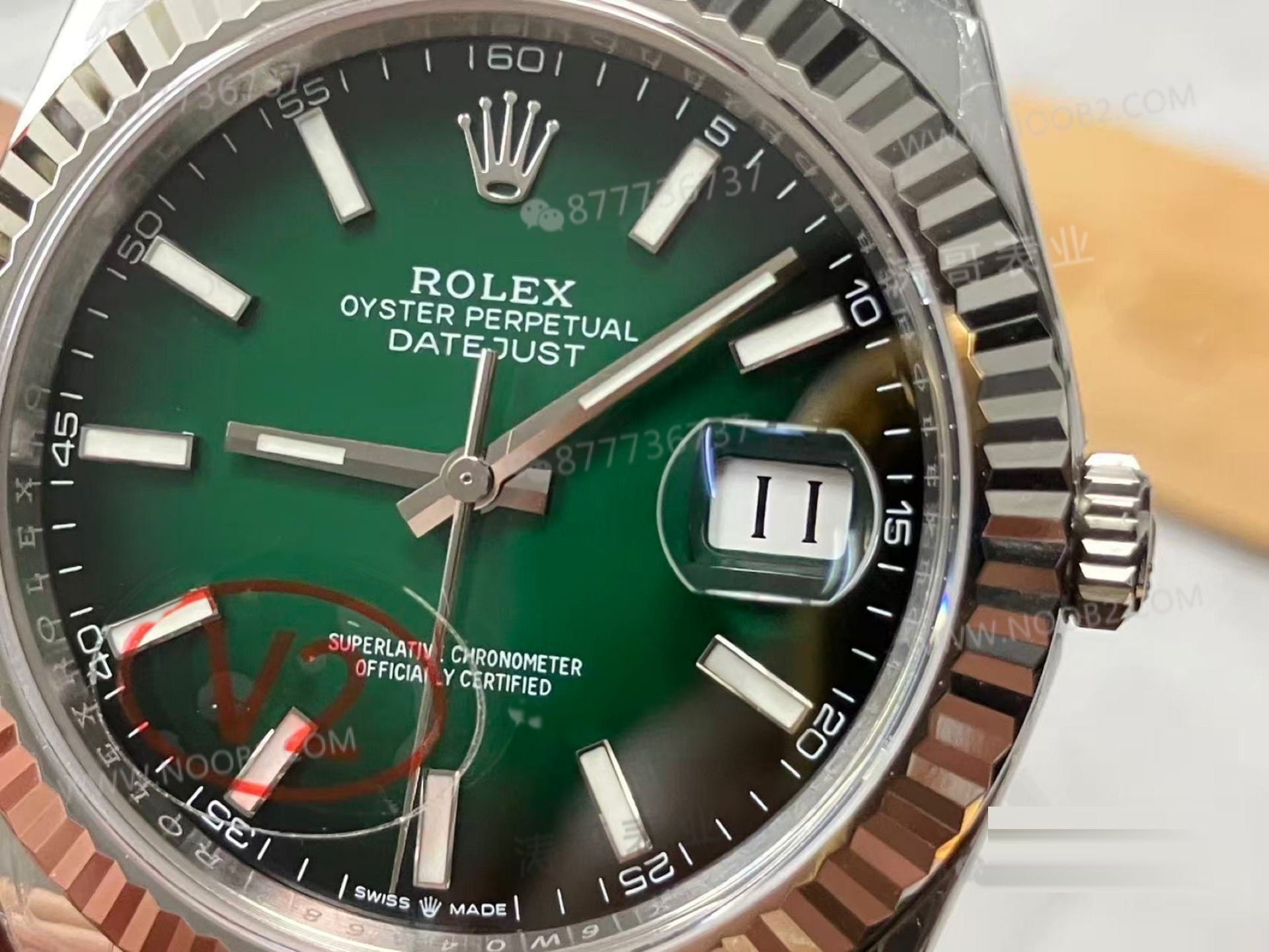 2026 yeni VS Factory Rolex degrade dumanlı yeşil 41 Datejust işçiliği nasıl? — 7. fotoğraf