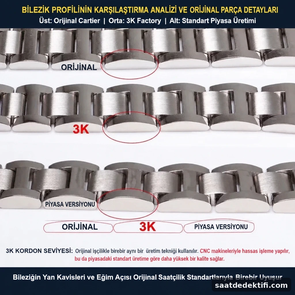 Bilezik kalınlığı ve kavisli profil karşılaştırması
