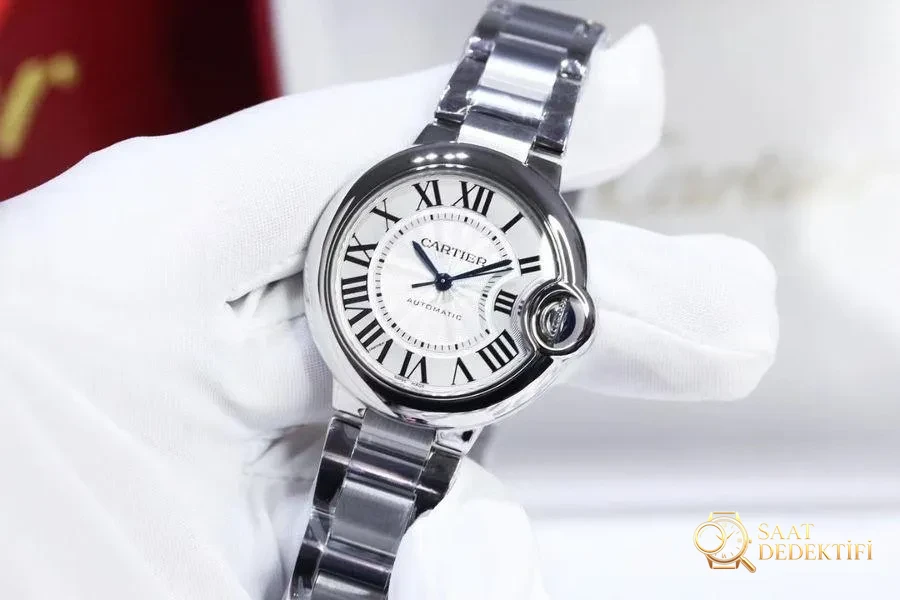 3K Factory Cartier Ballon Bleu kol saati (kampanya süresince deri kayış hediye) incelemesi - Makro Kadran ve İndeks İşçiliği