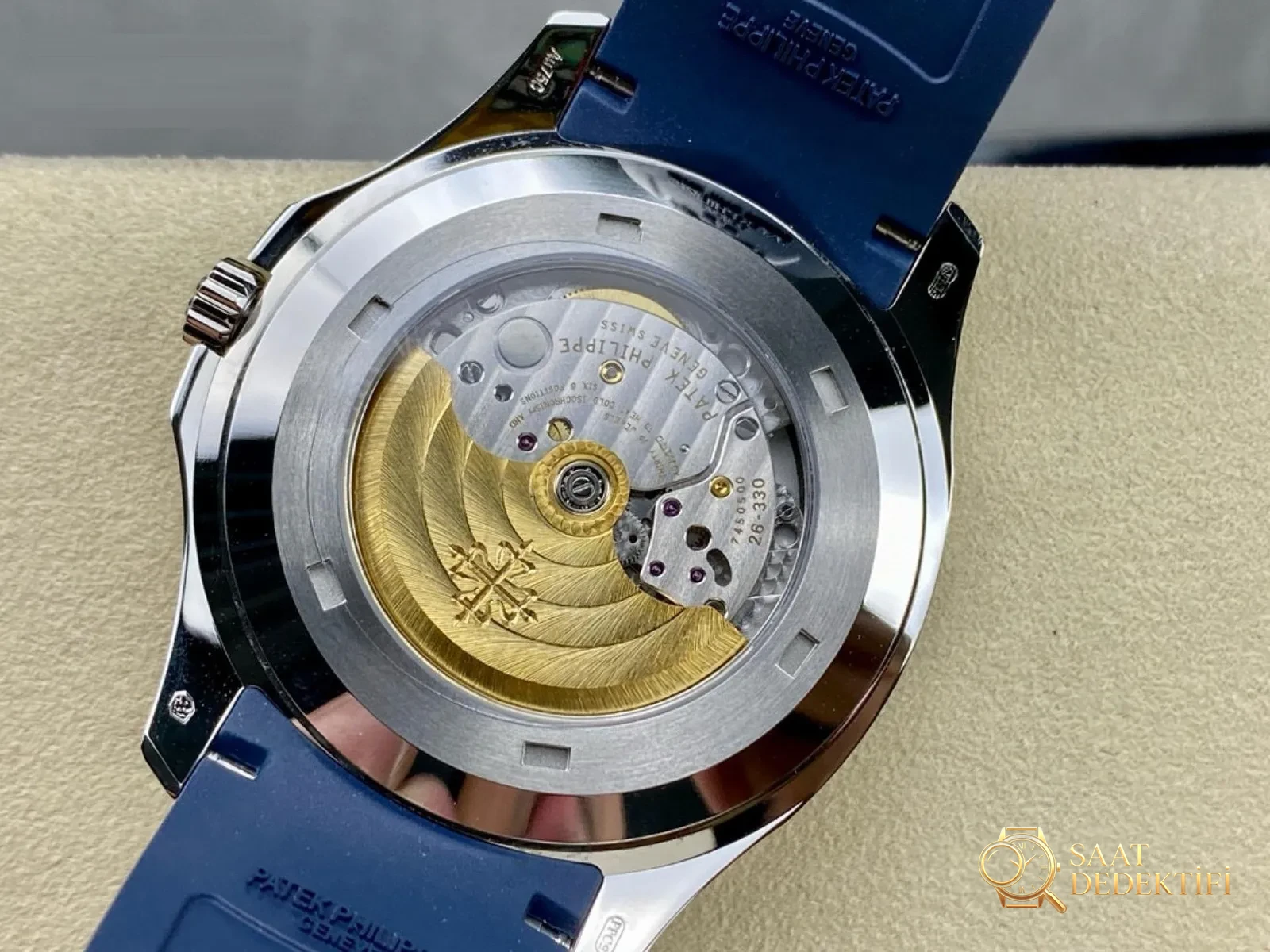 3K Factory Patek Philippe 5168 Blue Aquanaut 330 Movement - Clip Lock and Laser Stamps