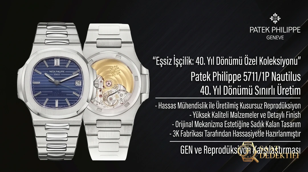 Patek Philippe Nautilus 5711 3K Factory İncelemesi - Ön Görünüm ve Kasa Tasarımı