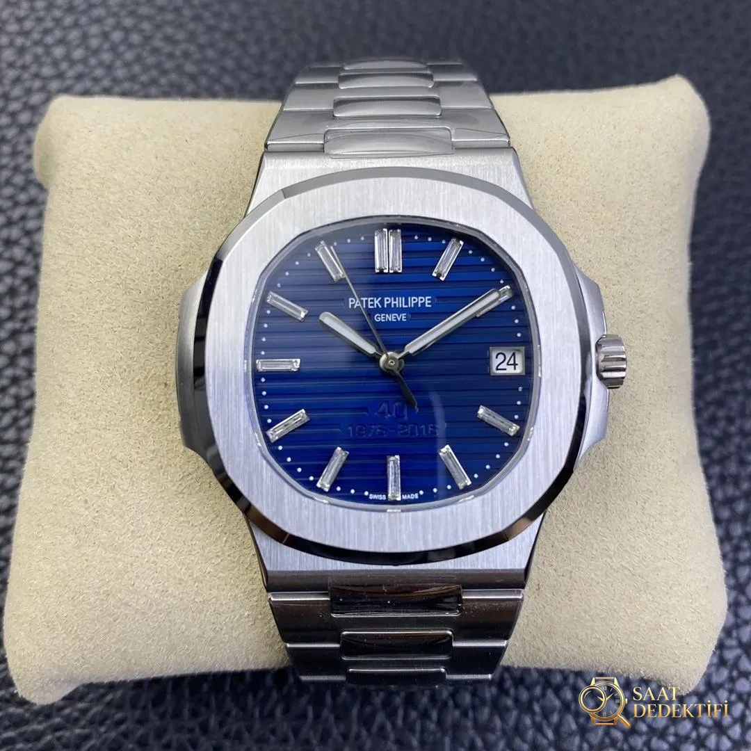 3K Factory Patek Philippe 5711/1p Nautilus 40. Yıl Sınırlı Sayıda Anma Saati - Kadran Detayı ve Bezel İşçiliği