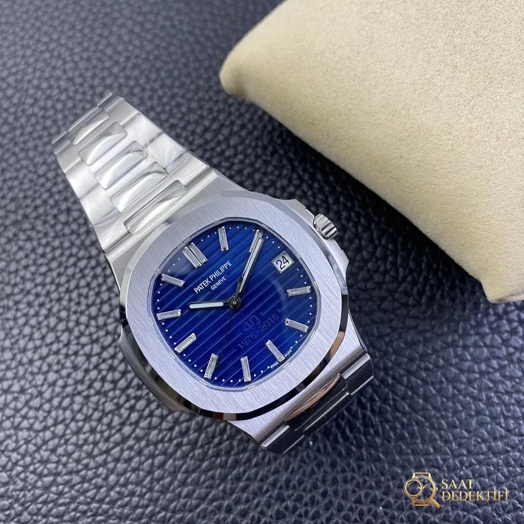 3K Factory Patek Philippe 5711/1p Nautilus 40. Yıl Sınırlı Sayıda Anma Saati - Kasa Profili ve Kurma Kolu İncelemesi