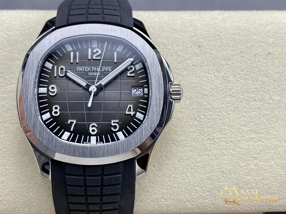 Revisión de fábrica de Patek Philippe Aquanaut 5167 3K: vista frontal y diseño de caja