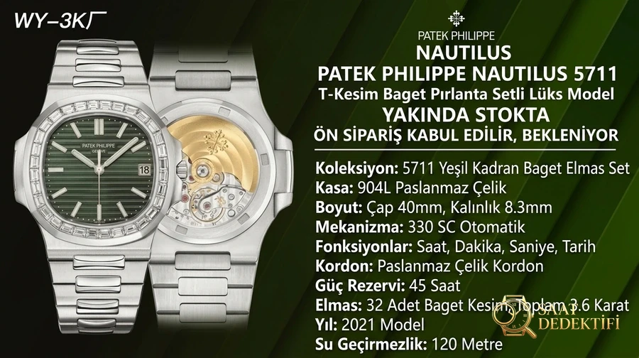 Обзор Patek Philippe Nautilus 3K Factory – вид спереди и дизайн корпуса