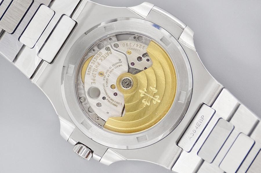 3K Factory Patek Philippe Nautilus Zeytin Yeşili T Baget Elmaslı 2021 Model Kol Saati — 7. fotoğraf