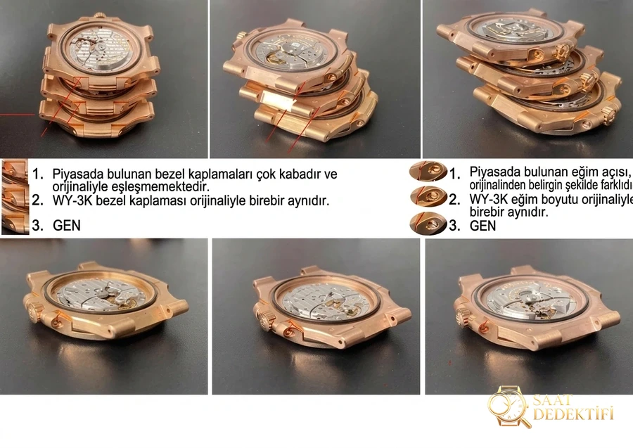 3K Factory Patek Philippe PP spor-zarafet serisi 5711/1A 010 saatin karşılaştırmalı incelemesi - Bilezik, Toka ve Klips Mekanizması