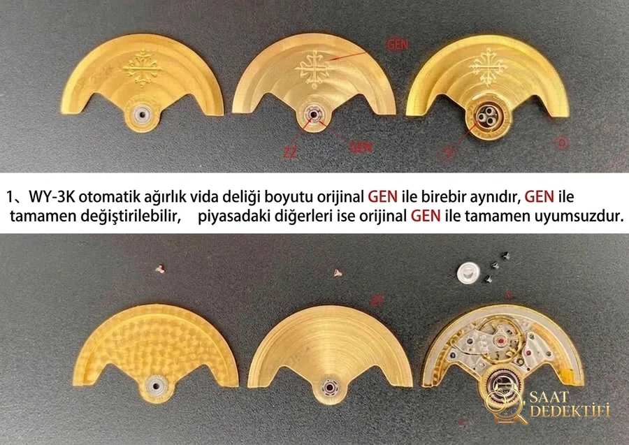 3K Factory Patek Philippe PP spor-zarafet serisi 5711/1A 010 saatin karşılaştırmalı incelemesi - Makro Kadran ve İndeks İşçiliği