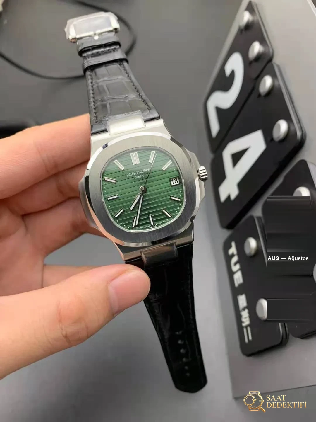 3KF Replica Patek Philippe Green Nautilus