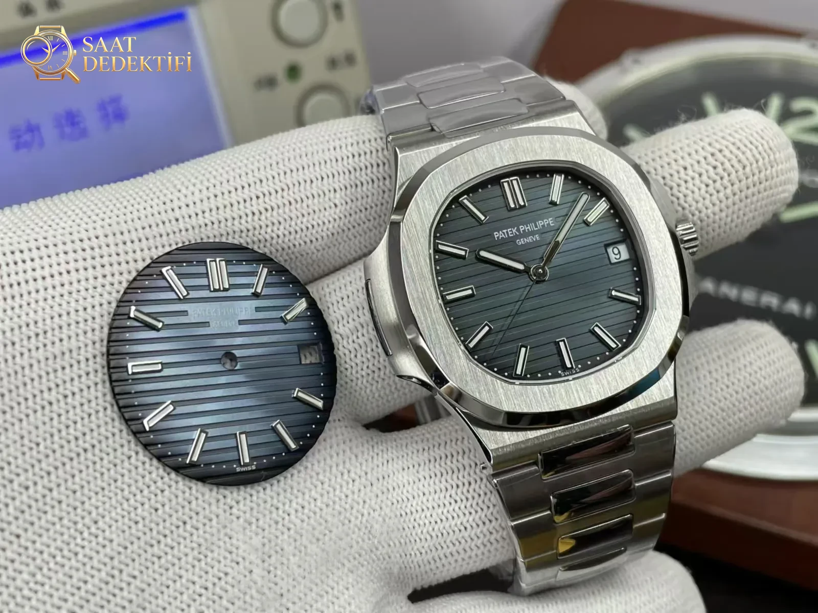 3K Nautilus 5711 Kadranını SW Kadran ve Akrep-Yelkovanla Değiştirme İşi - Genel Açı ve Estetik Duruş