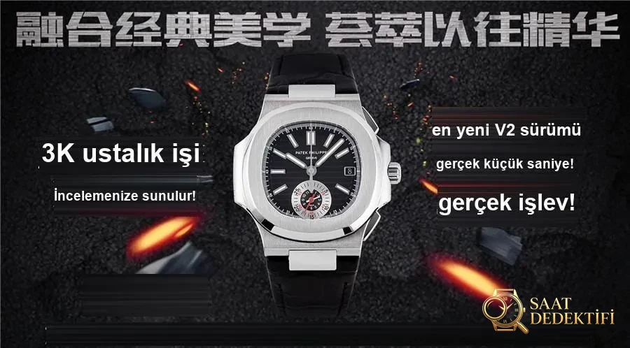 3K V2 Nautilus 5980 Kronograf Kol Saati - Kasa Profili ve Kurma Kolu İncelemesi