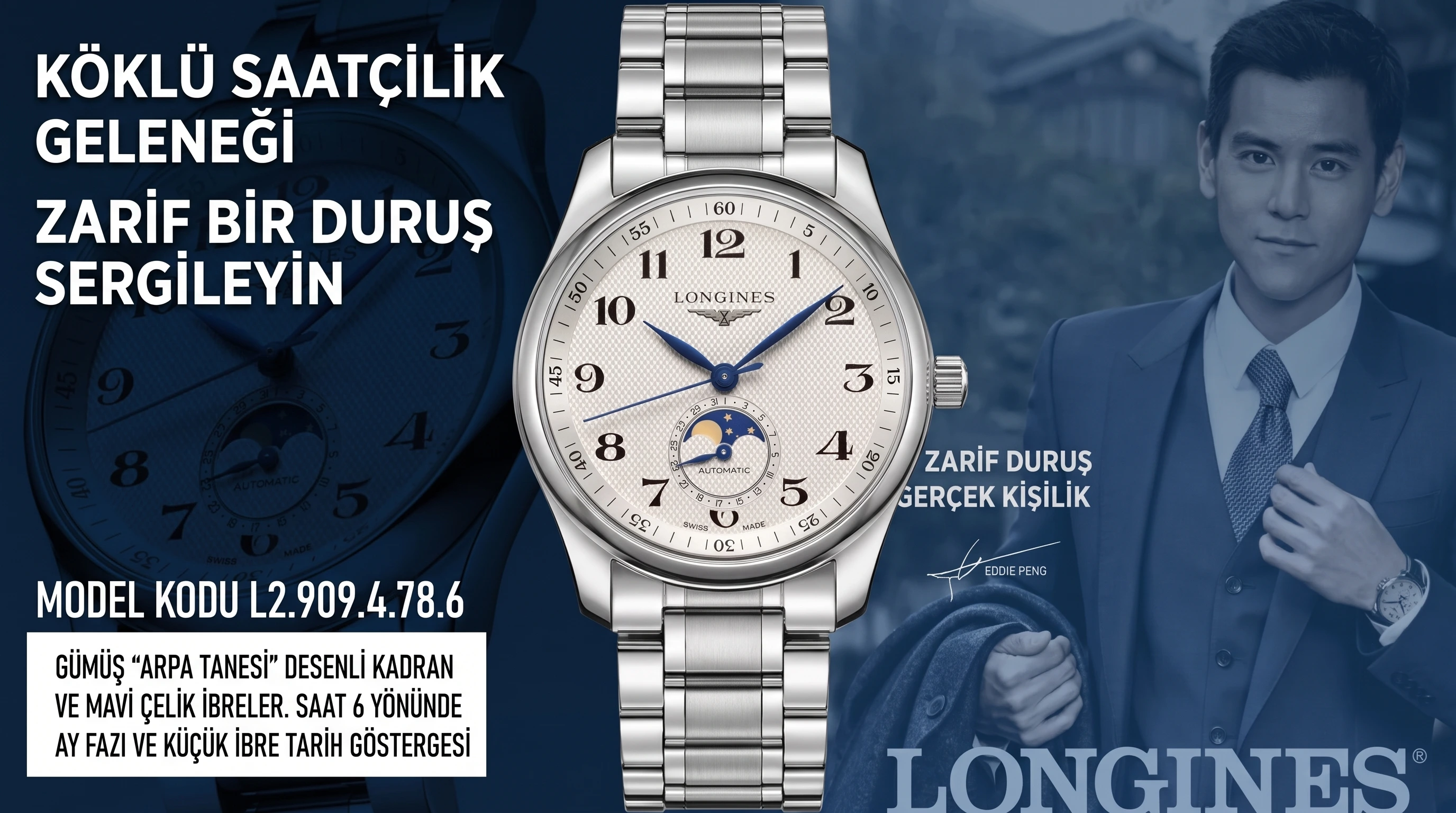 Longines Replika Saat İncelemesi - Ön Görünüm ve Kasa Tasarımı