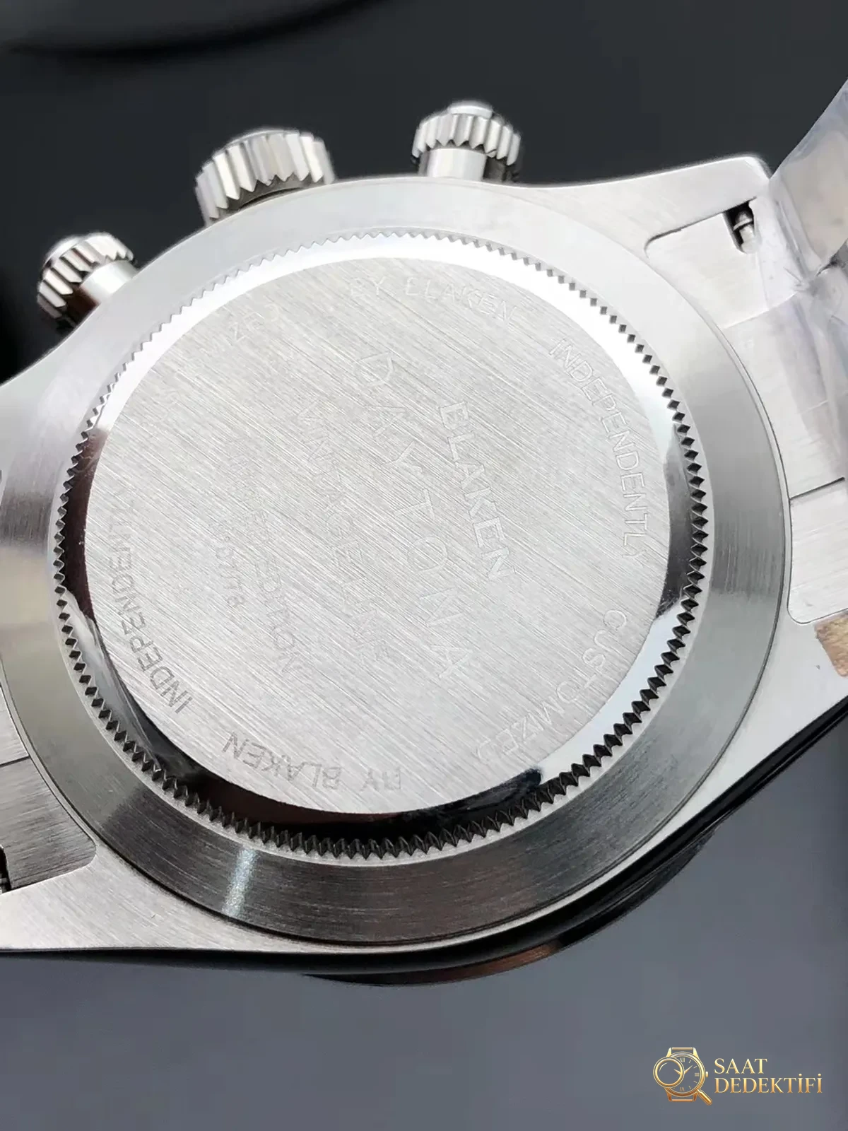 Rolex Daytona Blaken Kasa Arkası